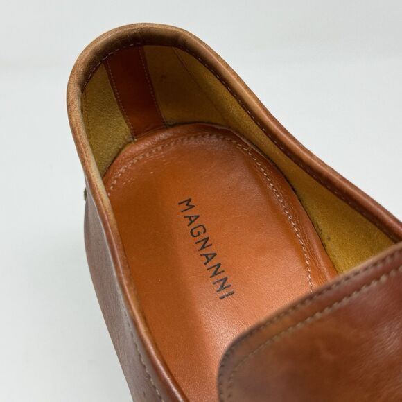 Magnanni Tazon Bit Loafers Mens 10 EU 43 Cognac Brown Leather Dress Shoes Luxury main image 9